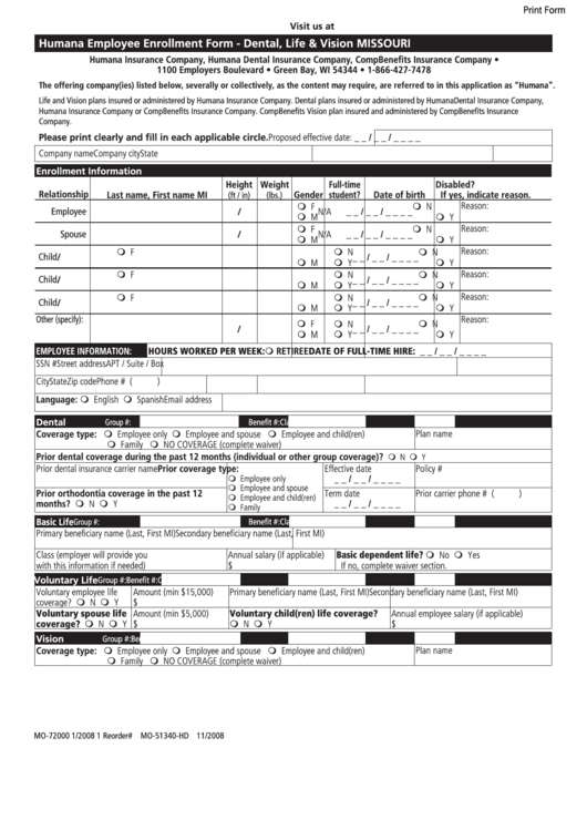 Humana Vision Claim Forms Printable