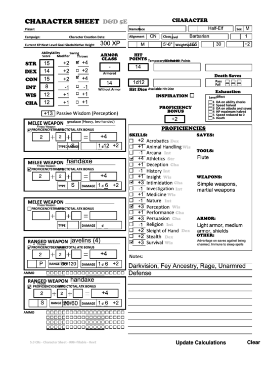 Dnd E Character Sheet Fillable Porn Sex Picture