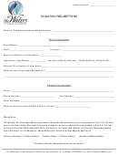 The Waters Donation Request Form
