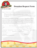Happy Joe's Donation Request Form