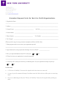 Ny University Donation Request Form