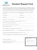 Bellania Donation Request Form