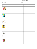 Kids' Weekly Chore Chart (with Pictures)