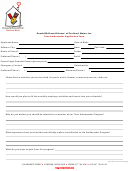 Fillable Teen Ambassador Application Form Printable pdf
