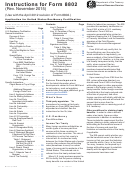 Instructions For Form 8802 (Rev. November 2015) Printable pdf