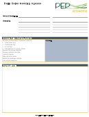 Daily Sales Meeting Agenda Template