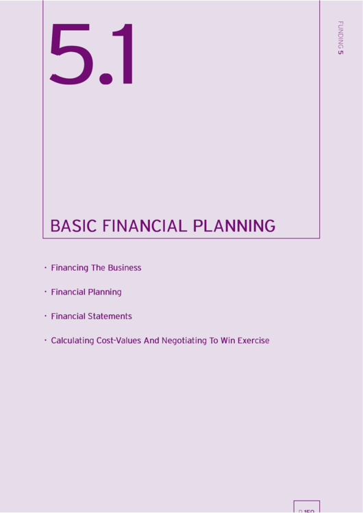 Basic Financial Planning Printable pdf
