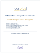 Independent Living Skills Curriculum - Daily Routines & Hygiene