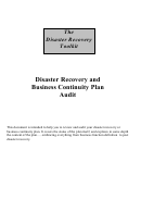 The Disaster Recovery Toolkit Printable pdf