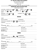 St. Hilda's Anglican Church Marriage Application Form