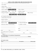 Application Form For Nri/ Pio Registration