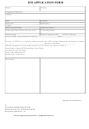 Rti Application Form
