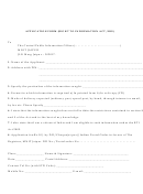 Application Form Right To Information