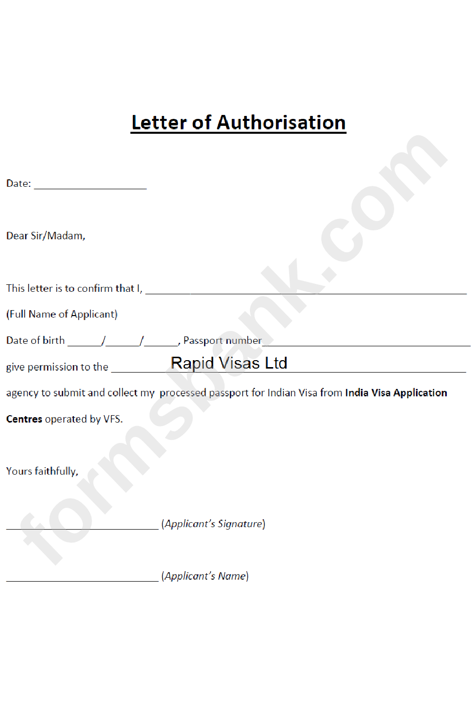 India Visa Application Process