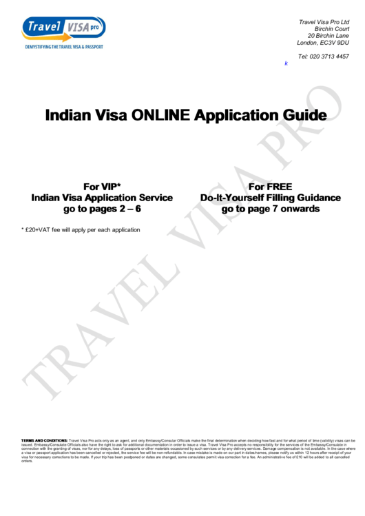 Indian Visa Online Application Forms Printable pdf