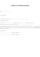Letter Of Authorisation Template And Declaration Form