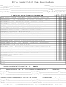 El Paso County E.s.d. Home Inspection Form