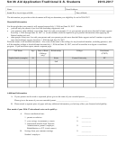 Smith Aid Application/traditional U.s. Students