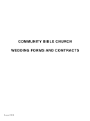 Community Bible Church Wedding Reservation Form