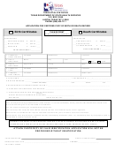 Texas Department Of State Health Services Application For Certified Copy Of Birth Or Death Record
