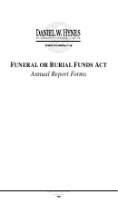 Funeral Or Burial Funds Act Annual Forms