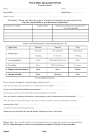Travel Risk Assessment Form Personal Details