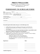 Permission To Sublease Form