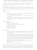 Employee Agreement For Responsible Use Of Cellular/direct Connect Phones
