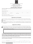 Exemption/waiver Application - New Jersey Office Of The Attorney General