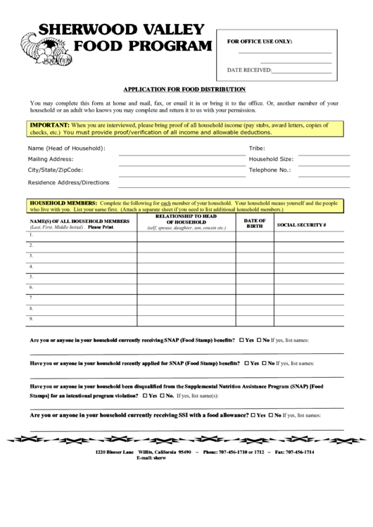 17 Food Stamp Forms And Templates Free To Download In PDF