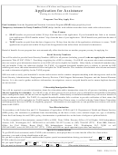 Division Of Welfare And Supportive Services Application For Assistance