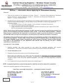 Windsor Essex County Housing Application