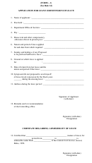 Itef Application For Leave Or Extension Of Leave