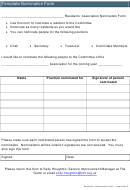 Nomination Form Template