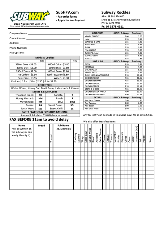 subway-rocklea-order-form-printable-pdf-download