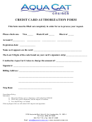 Credit Card Authorization Form