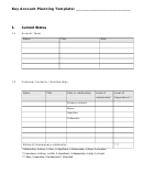 Key Account Planning Template
