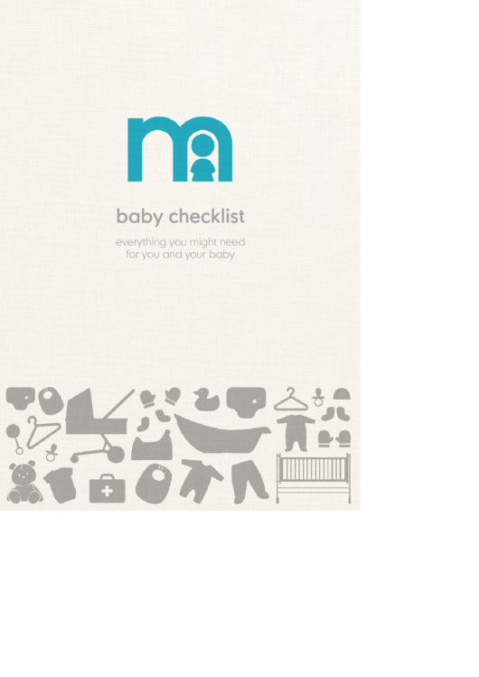 New Baby Checklist Template With Notes - Mothercare Printable pdf