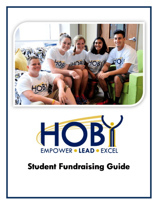 Student Fundraising Guide Printable pdf