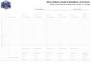 Official Score Sheet - Pitching Chart