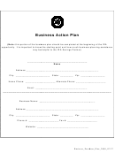 Business Action Plan Printable pdf