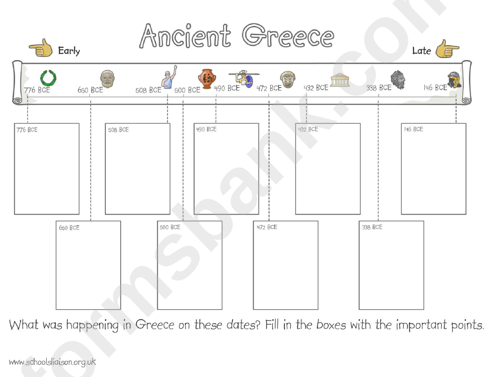 Printable Ancient Greece Timeline