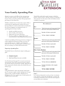 Your Family Spending Plan Printable pdf