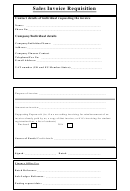 Sales Invoice Requisition Template