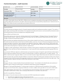 Position Description - Audit Associate Printable pdf