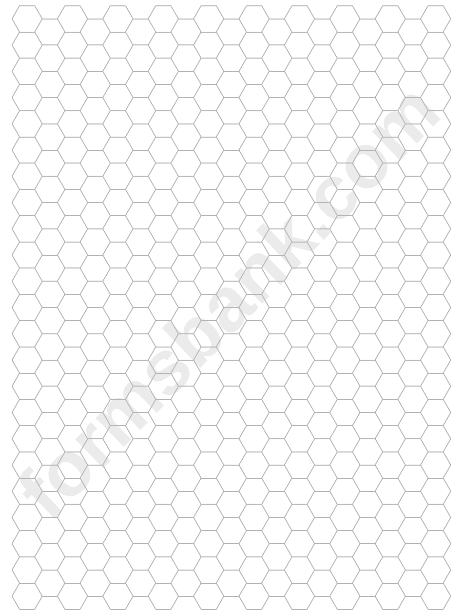 Printable Hexagon Graph Paper