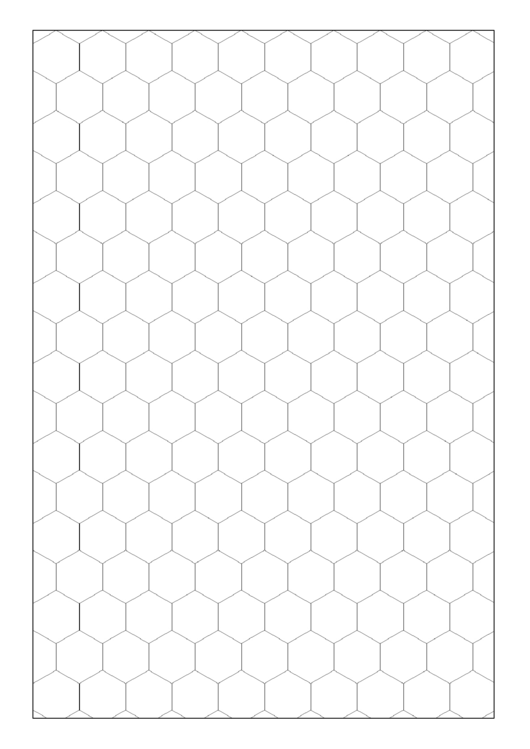 Hexagon Graph Paper Printable Pdf Download