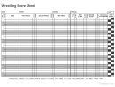 Wrestling Score Sheet