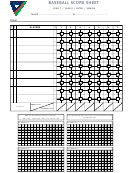 Baseball Score Sheet Template - Year 7/year 8/inter/senior (two Page)