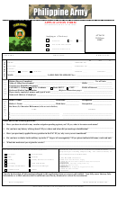 Philippine Army Application Form